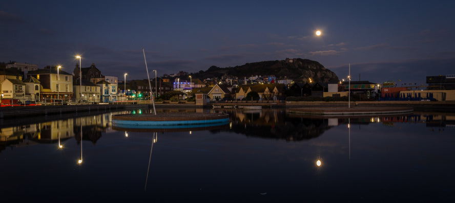 Full Moon Reflection, Hastings Boating Lake