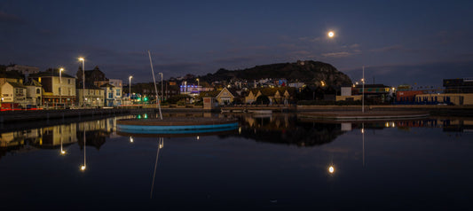 Full Moon Reflection, Hastings Boating Lake