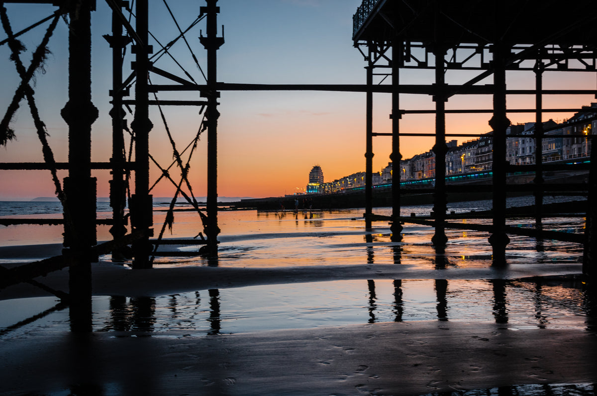 Marina Building and Bottle Alley from Hastings Pier