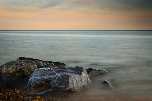 Wet Rocks at Sunset