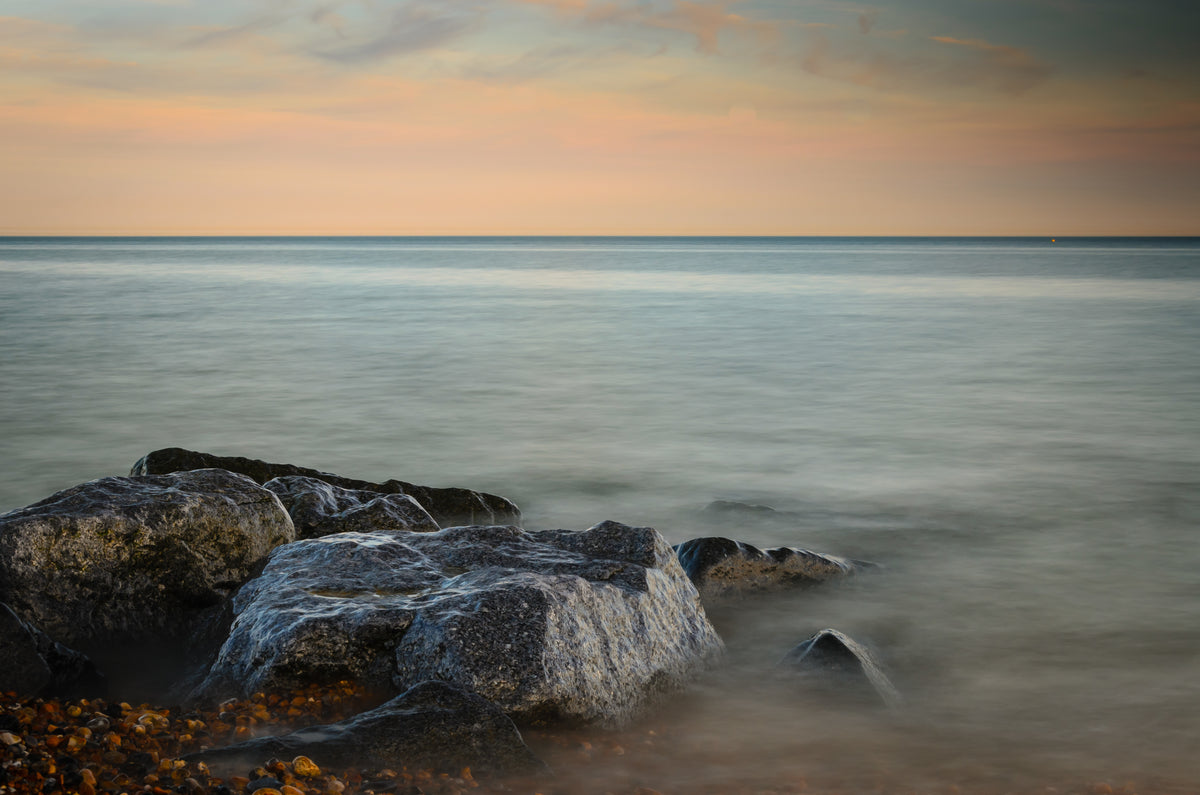 Wet Rocks at Sunset